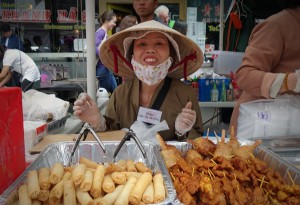 Smiling Vietnamese lady