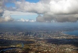 Melbourne from the air