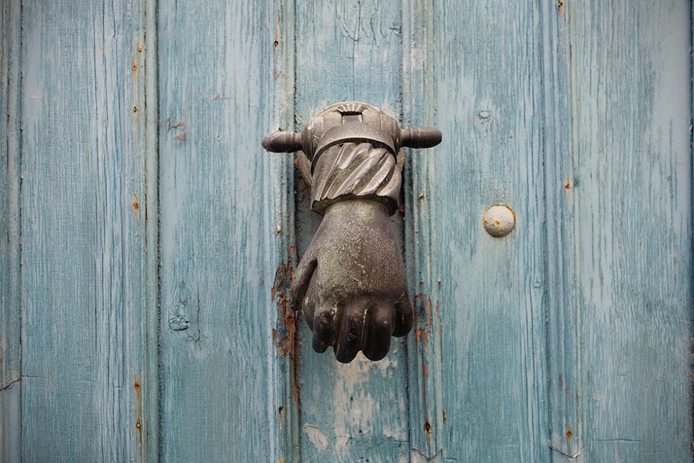 French door knocker